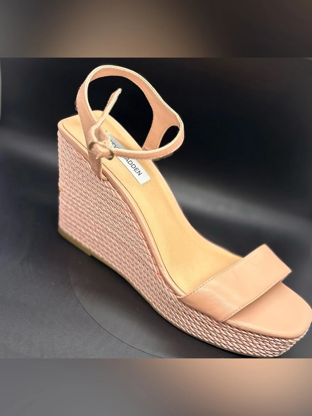 Steve Madden Blush Pink Platform Wedge Sandals
